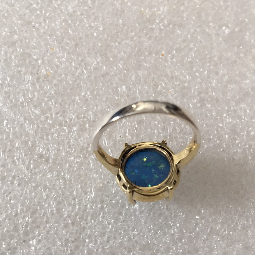 925 opal (lap) ring - Picture 2 of 5